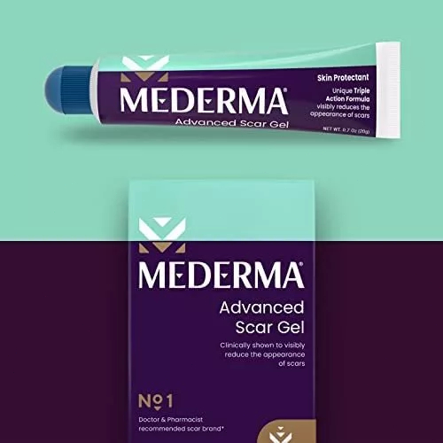 MEDERMA Advanced Scar Gel for Acne, Burn, Injury and Surgical Scars 20g