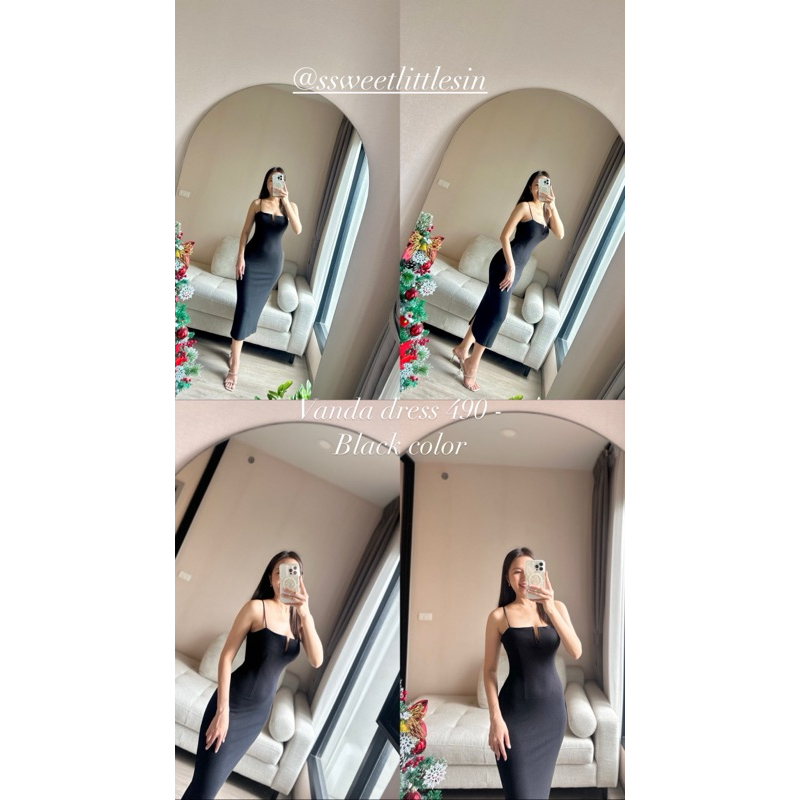 New Vanda dress 490 บาท ราคา ถูกที่สุด ดีลบีเคเค แกลเลอรีภาพที่ 2