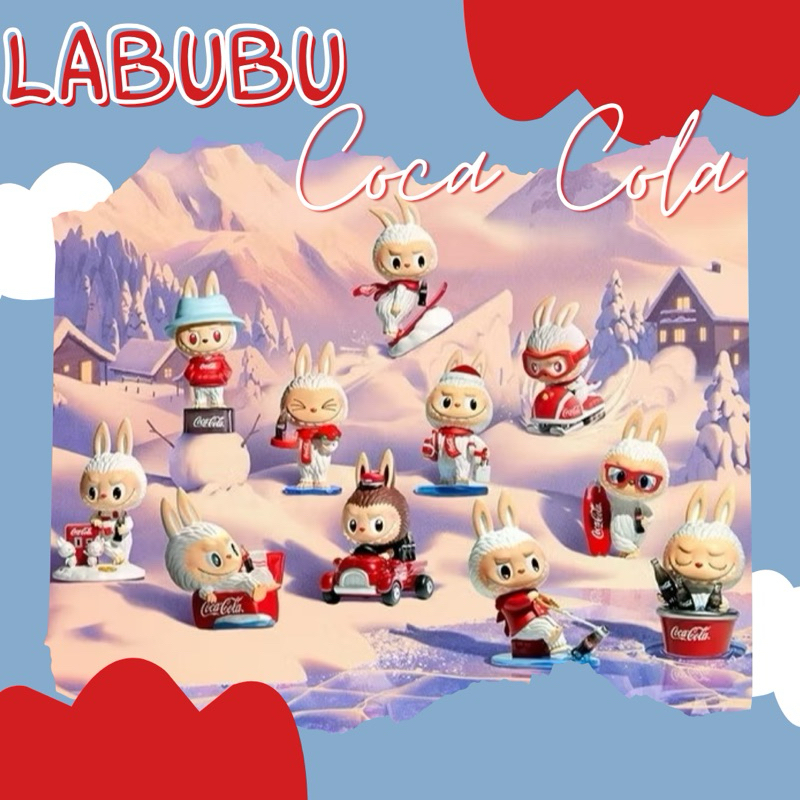 ส่วนลด30% เหลือ 276 บาท พร้อมส่งในไทย!!! Labubu Coca Cola แบบเช็คการ์ด