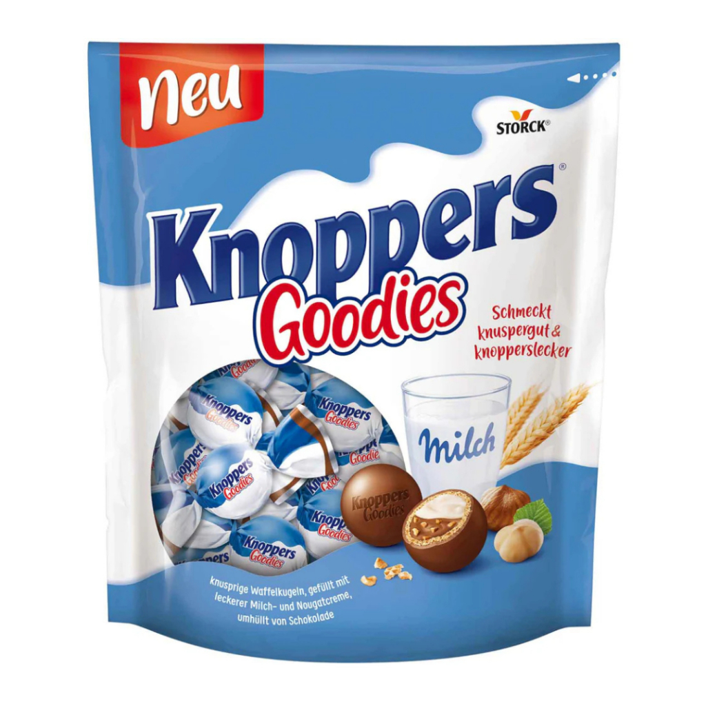 Knopper Goodies Chocolate ขนาด 180 กรัม 23 ชิ้น สินค้าจากเยอรมัน BBF.30/06/25