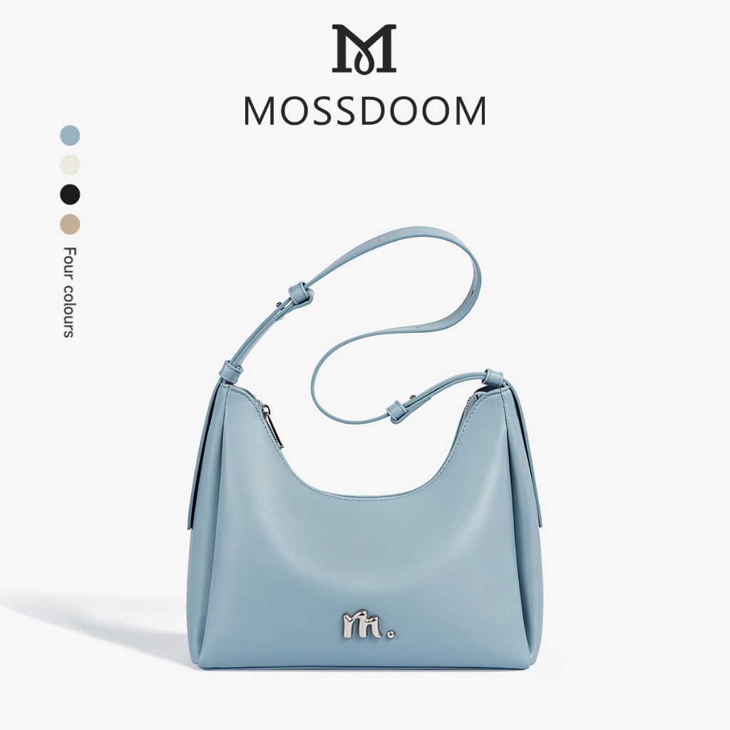 MOSSDOOM Deanna Bag กระเป๋าคาดไหล่เว้าความจุขนาดใหญ่สำหรับเดินทาง