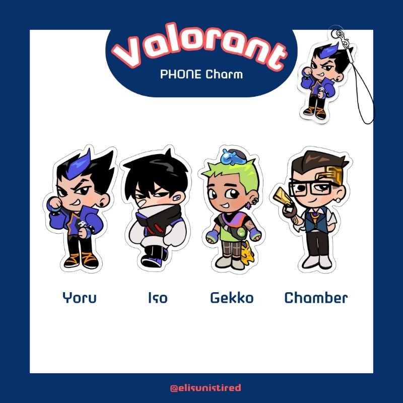 Valorant Acrylic Phone charm