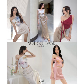 Not so basic เสื้อไหล่เฉียง freesize