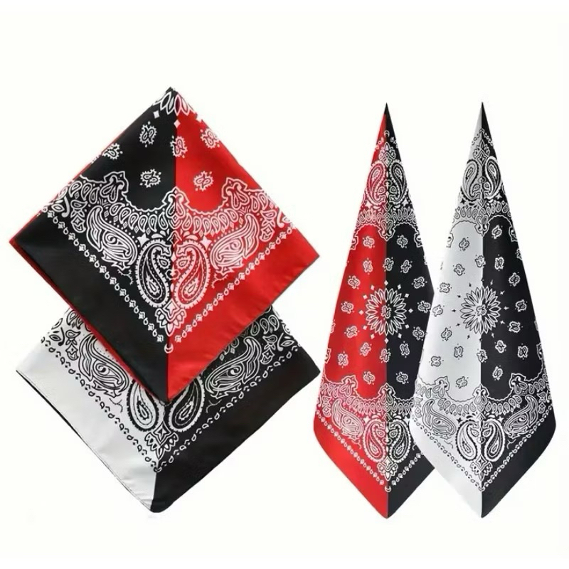 ผ้าเช็ดหน้าวินเทจแบบสลับสี มาใหม่ ผืนใหญ่ 54x54 ซม.พร้อมส่งจากไทย