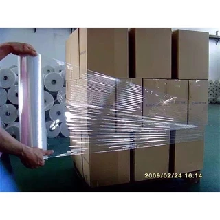 ฟิล์มยืดพันพาเลท ฟิล์มแรป Stretch Film มาตราฐาน 15ไมครอน กว้าง 50 เซ็นยาว300เมตร สุดคุ้ม*(ยกลัง6ม้วนfilm 1box=6pcs)* ✨✨✨