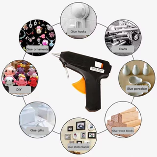 ปืนยิงกาวร้อน 20วัตต์ ปืนทำงานประดิษฐ์ DIY และกาวแท่ง7mm ใช้งานง่าย