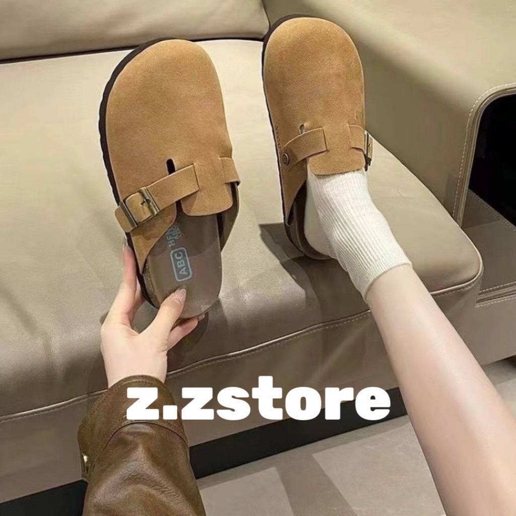 พร้อมส่งจากไทย【2037】รองเท้าแบบสวมงานพรีเมี่ยมสไตล์ BIRKEN Old Money Style มากๆของมันต้องมี