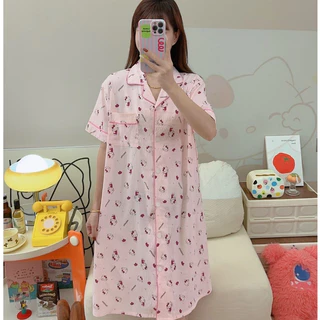 ชุดนอนกระโปรง.ผ้าไหมญี่ปุ่นเกรดพรีเมี่ยม ผ้าหนาพิเศษ แฟชั่น Lady Clothing Sleepwear เดรส Women #กปญี่ปุ่นหนา