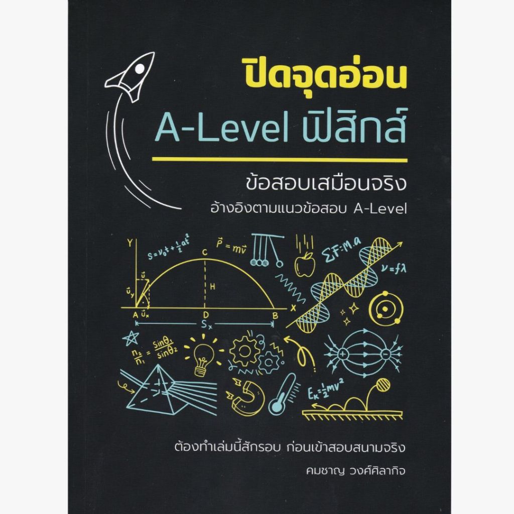 หนังสือ ปิดจุดอ่อน A-LEVEL ฟิสิกส์ :ข้อสอบเสมือนจริง (อ้างอิงตามเเนวข้อสอบ A-LEVEL)//คมชาญ วงศ์ศิลากิจ :9786166190045