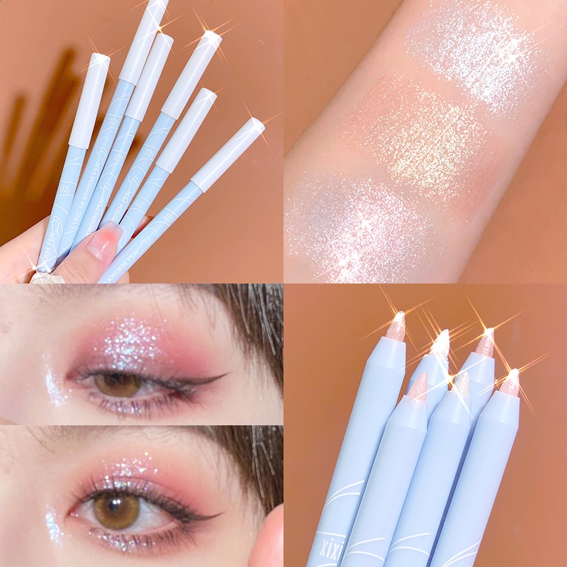 Sleeping Silkworm Pen ไฮไลท์ เนื้อใยไหม ประกายมุก สีสวย กันน้ำ ติดทนนาน Lying Silkworm Pen
