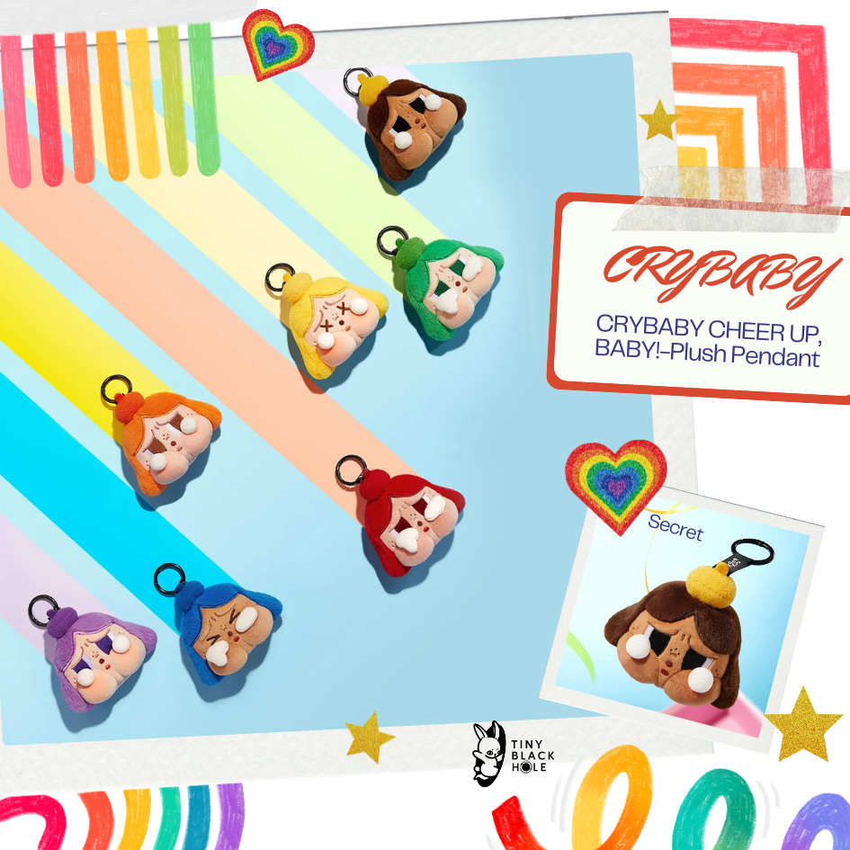 [พร้อมส่ง แบบสุ่ม] Pop Mart: Crybaby Cheer Up, Baby! - Plush Pendant พวงกุญแจห้อยกระเป๋า