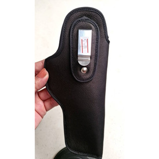 ซองปืนพกใน*หนังชามัวร์แท้* (พกซ่อน) ตะขอสีเงิน glock19, 17, …