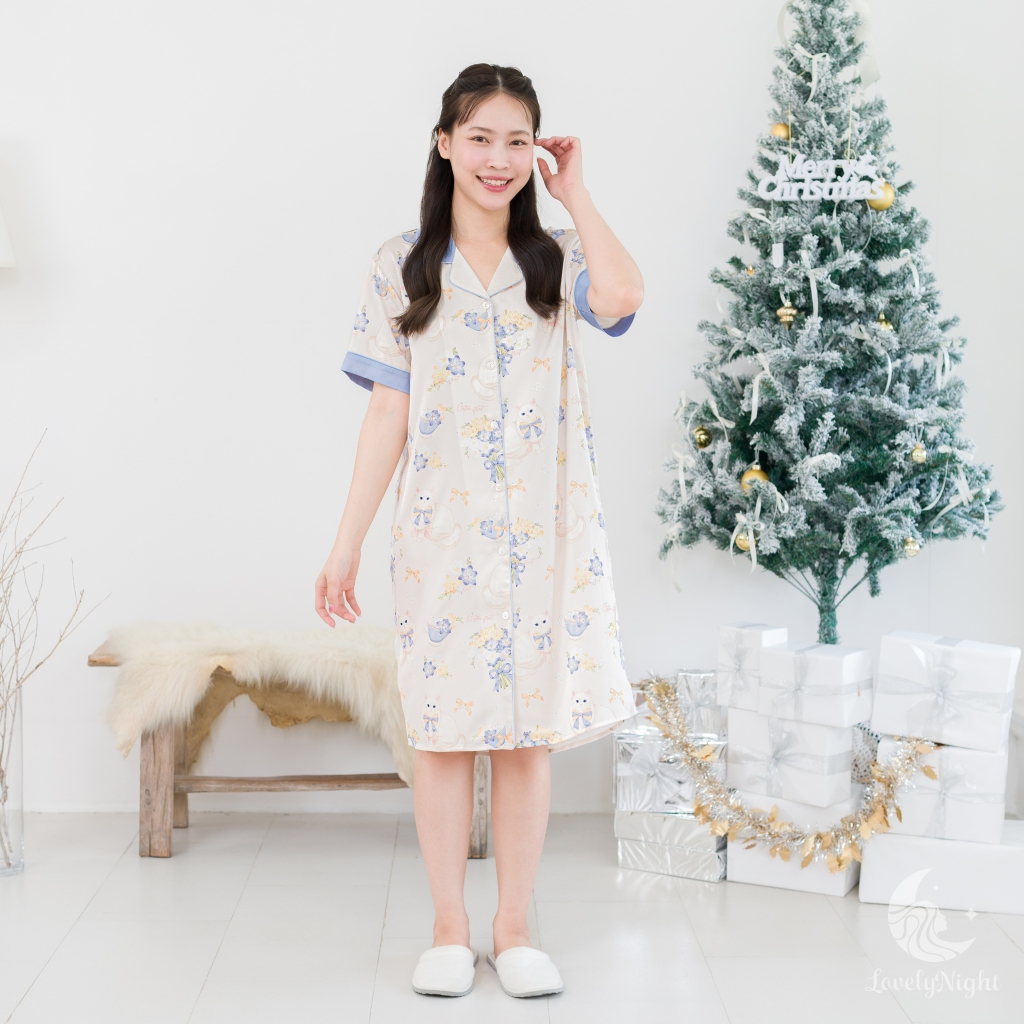 C96 ชุดนอน LovelyNight กระโปรง Cozy Cats
