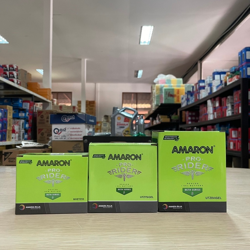 แบตเตอรี่ อมารอน ETZ5S 12V 5แอมป์ , UTZ7S 7 แอมป์ , UTZ8VIGEL 8 แอมป์ Amaron Pro Rider Battery แบบไม