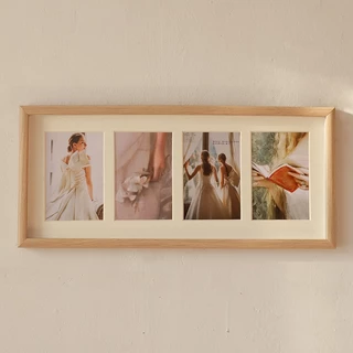 กรอบรูปมินิมอล ขนาด 4x6" ติดผนัง/ตั้งโต๊ะ มีแบบ 1/2/3/4 เฟรม