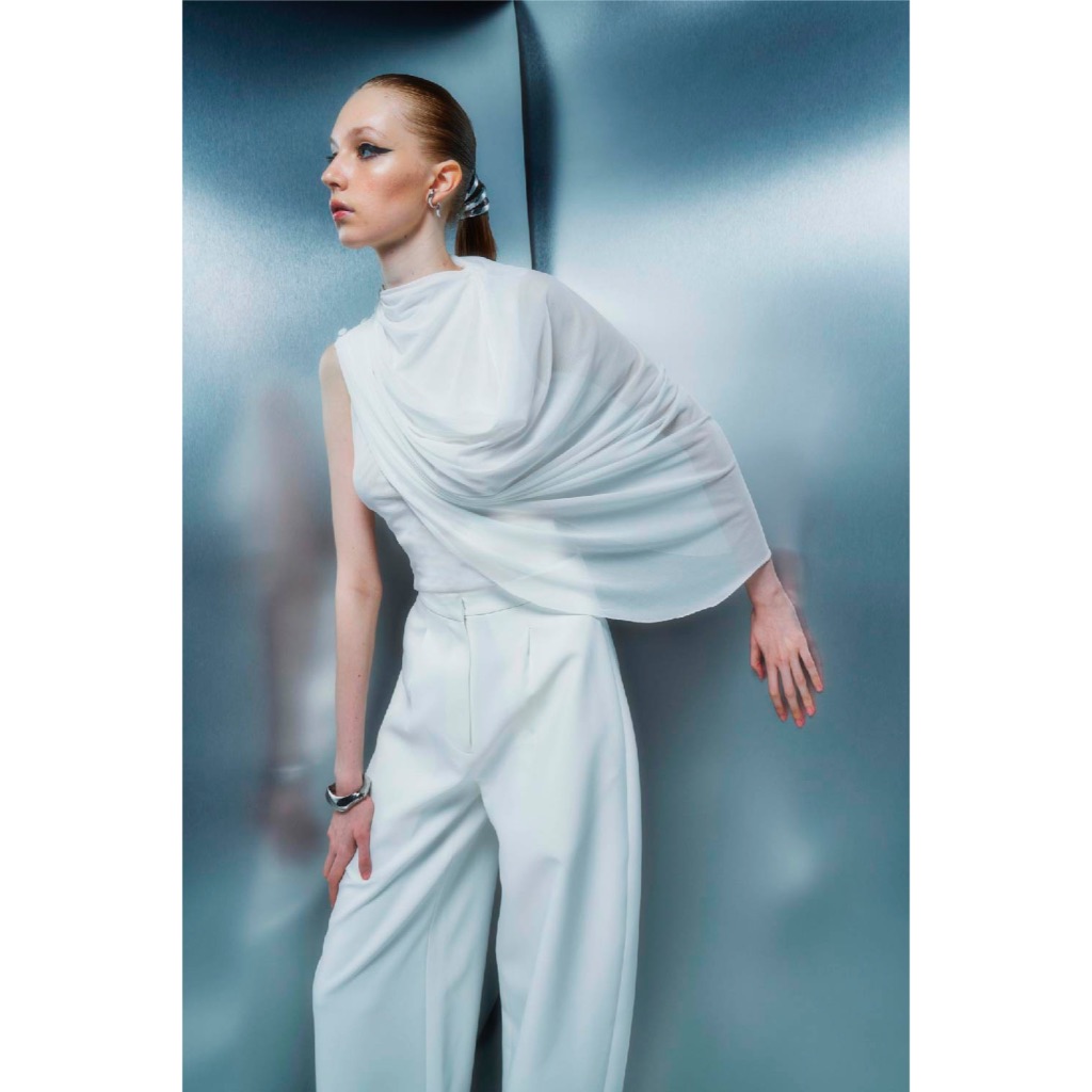 NICHP : Eternity Collection : Aya Top เสื้อตาข่ายพรางแขน หนึ่งข้าง