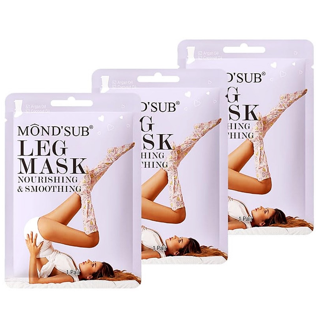 Mond’Sub Leg Mask Brighten&Moisturizing 3Pack ผลิตภัณฑ์มาส์คบำรุงผิวเนียนนุ่มกระจ่างใสสำหรับขาและเท้