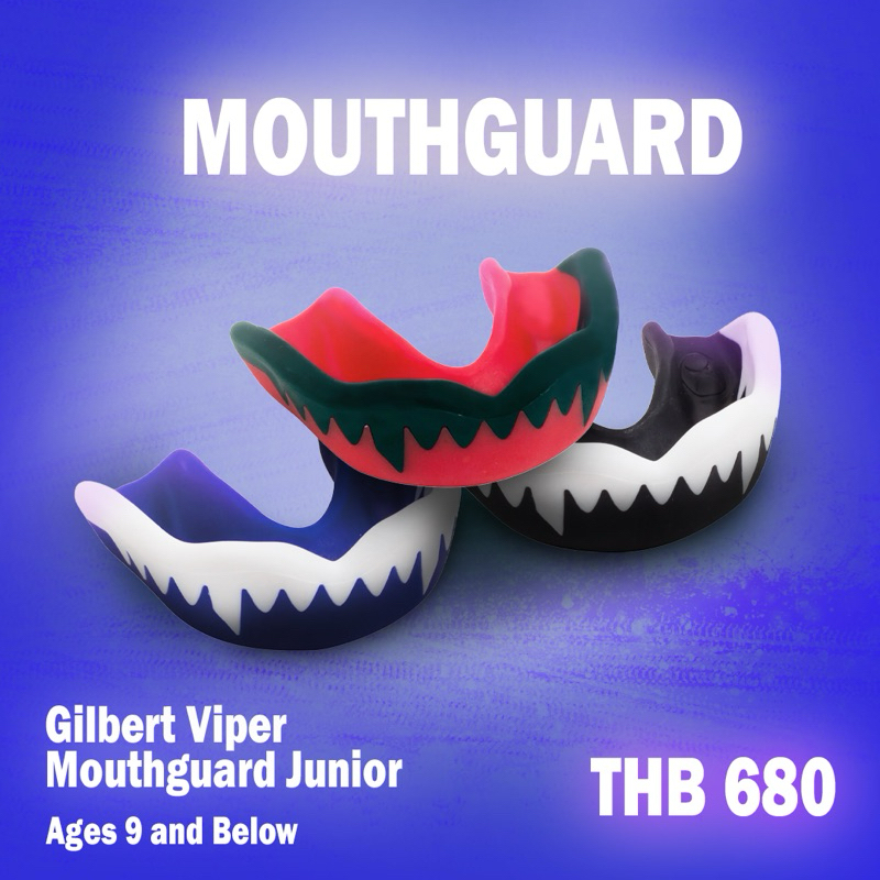 Mouth Guard Junior, Gilbert Viper Mouth Guard Junior, Protection, Rugby, Protective Wear, Dual Shock Protection, ฟันยาง