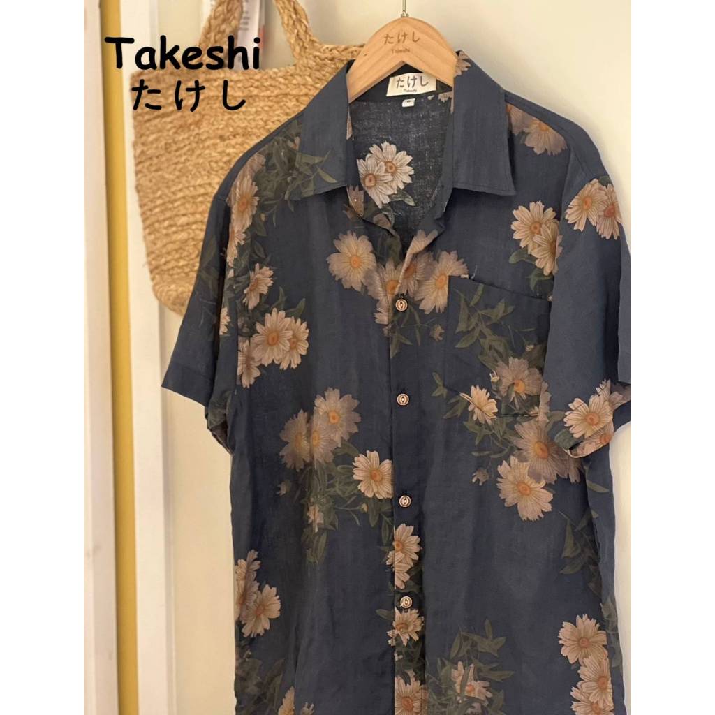 เสื้อเชิ้ตแขนสั้นฮาวาย Takeshi