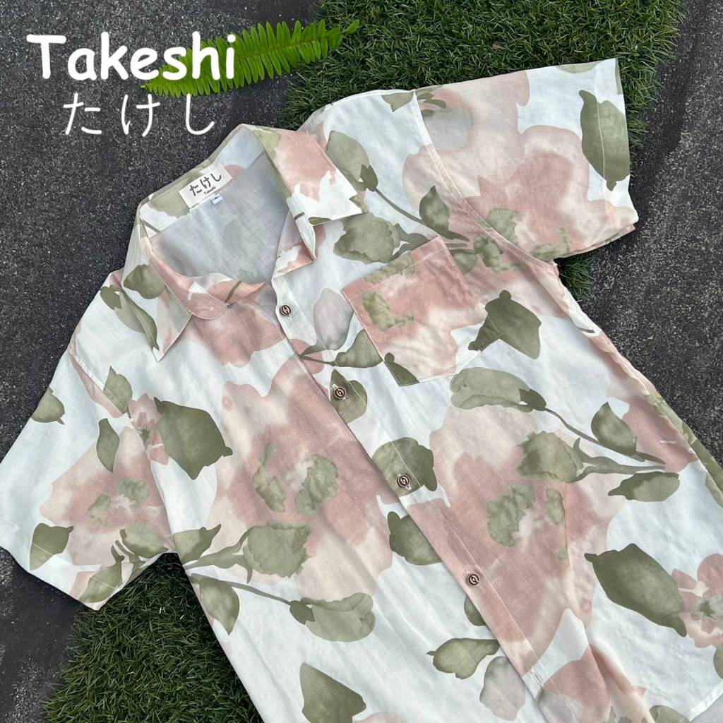 เสื้อเชิ้ตแขนสั้นฮาวาย Takeshi