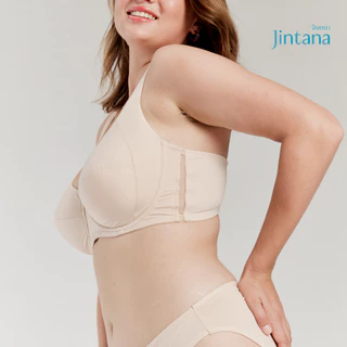 Jintana เสื้อชั้นใน รุ่น Basic+ รหัส JB2876 (มีโครง)Wire คัพD,E เสื้อในสาวอวบ เสื้อในเก็บกระชับ