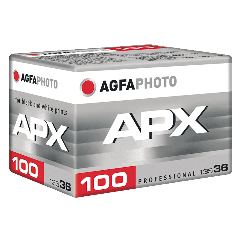 ฟิล์มขาวดำ AGFA APX 100 35mm 135-36 B&W Film ฟิล์มถ่ายรูป ฟิล์ม 135 Agfaphoto