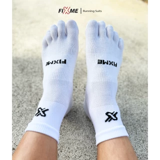 (ผ้าตัวใหม่) ถุงเท้าวิ่ง แยกนิ้ว รุ่น Dry แห้งกว่า ระบายกว่า FIXME sock