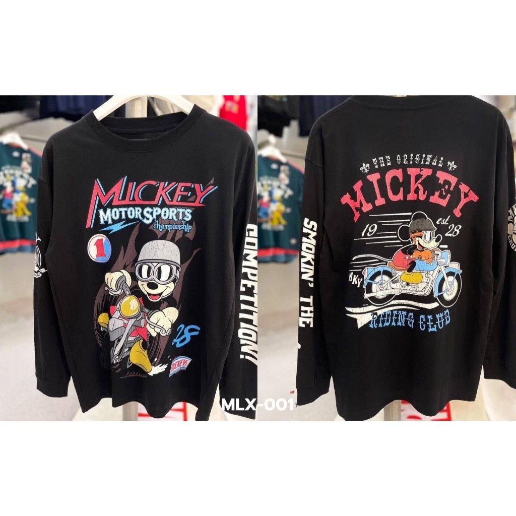Power 7 Shop เสื้อยืด แขนยาว การ์ตูน มิกกี้เมาส์ ลิขสิทธ์แท้ Disney T-SHIRTS Long Sleeve (MLX)