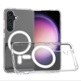 เคสแม่เหล็กใส สำหรับ Samsung A57 / A56 / A55 / A54 / A37 A36 A35 A26 A25 A17 A16 A15 A07 A06 TPU Wireless Charging Case