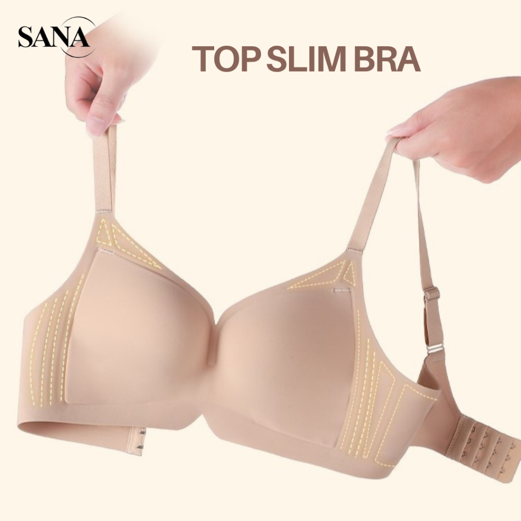 SANA ซานะ บราใส่สวยไร้โครง TOP SLIM BRA บรา SANA ชุดชั้นใน บราใส่สบาย ดีไซน์ยกหน้าอก เก็บสัดส่วน ยึดเบานุ่ม ไร้แรงกด