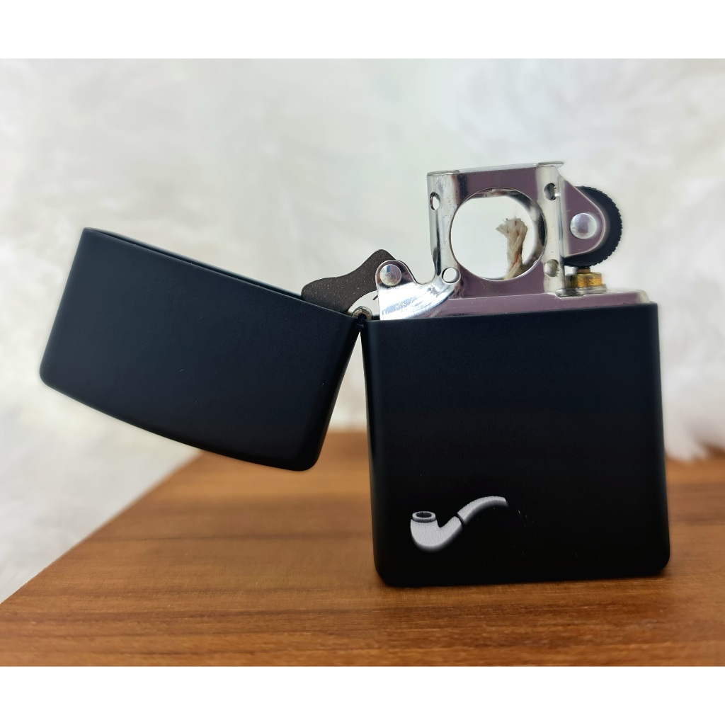 ZIPPO ไปป์ สีดำ เท่ แท้ 100% USA
