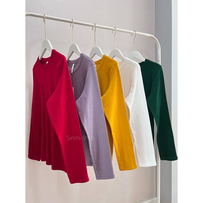 เสื้อยืดแขนยาว คอกลม