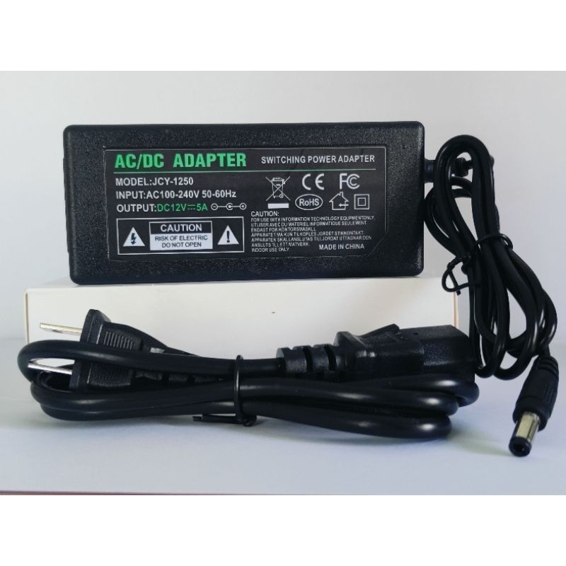 Adapter AC100-240V 50-60Hz DC12V 5A