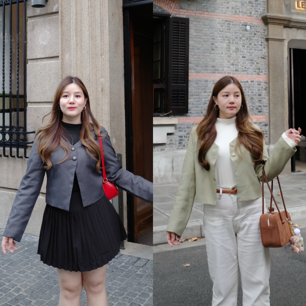 ( อกถึง 50") Elva Jacket เสื้อสาวอวบ เสื้อคลุม เสื้อแจ็คเก็ต