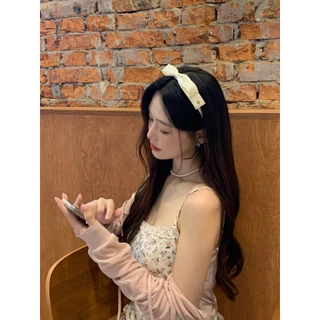 พร้อมส่งในไทย 🎀 !! ที่คาดผมโบว์ลูกคุณหนู ติดอะไหล่ GIF55 by Manshong