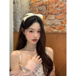 พร้อมส่งในไทย 🎀 !! ที่คาดผมโบว์ลูกคุณหนู ติดอะไหล่ GIF55 by Manshong