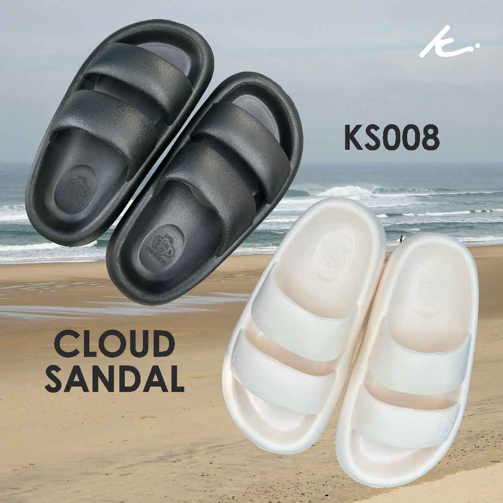 KIM&CO. ORIGINAL - PILLOW CLOUD SANDAL(KS008W) รองเท้าแตะแฟชั่นผู้หญิง รองเท้าแตะเกาหลีมินิมอล พื้นนุ่มสบาย ไม่เมื่อย