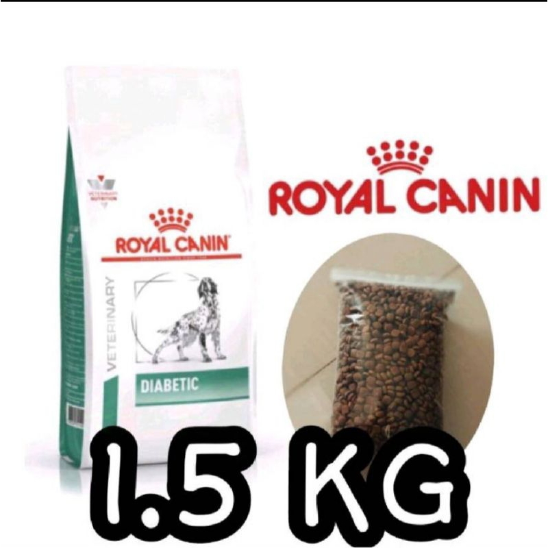 Royal Canin Diabetic dog สุนัข เบาหวาน 1.5 kg กิโลกรัม แบ่งขาย กรุณาอ่านก่อนอย่างละเอียด เพราะสินค้าไม่รับคืน