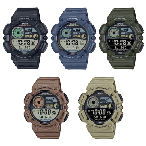 CASIO นาฬิกาข้อมือ สายเรซิ่น รุ่น WS-1500H,WS-1500H-1A,WS-1500H-2A,WS-1500H-5A