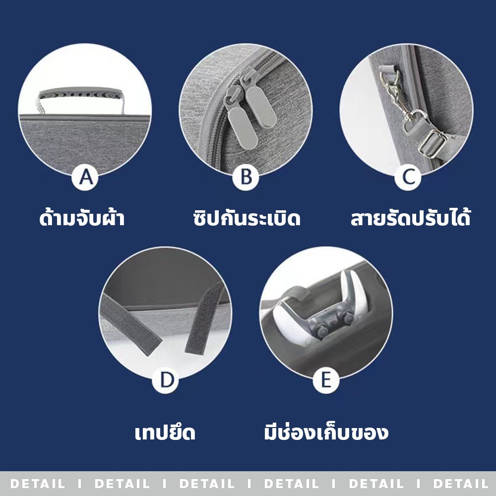 MAO กระเป๋าใส่เครื่อง PS5 กันน้ำและกันกระแทกได้  เหมาะสำหรับเก็บพกพา เดินทาง