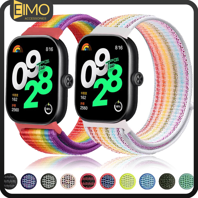 สายคล้องห่วงไนลอน for Redmi watch 6 5 4 อุปกรณ์เสริมสำหรับเปลี่ยนสาย for Xiaomi Mi Band 8 Pro / Mi Band 10 9 Pro