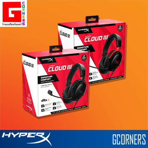 [ ศูนย์ไทย ] HyperX : หูฟังเกมมิ่ง HyperX Cloud III
