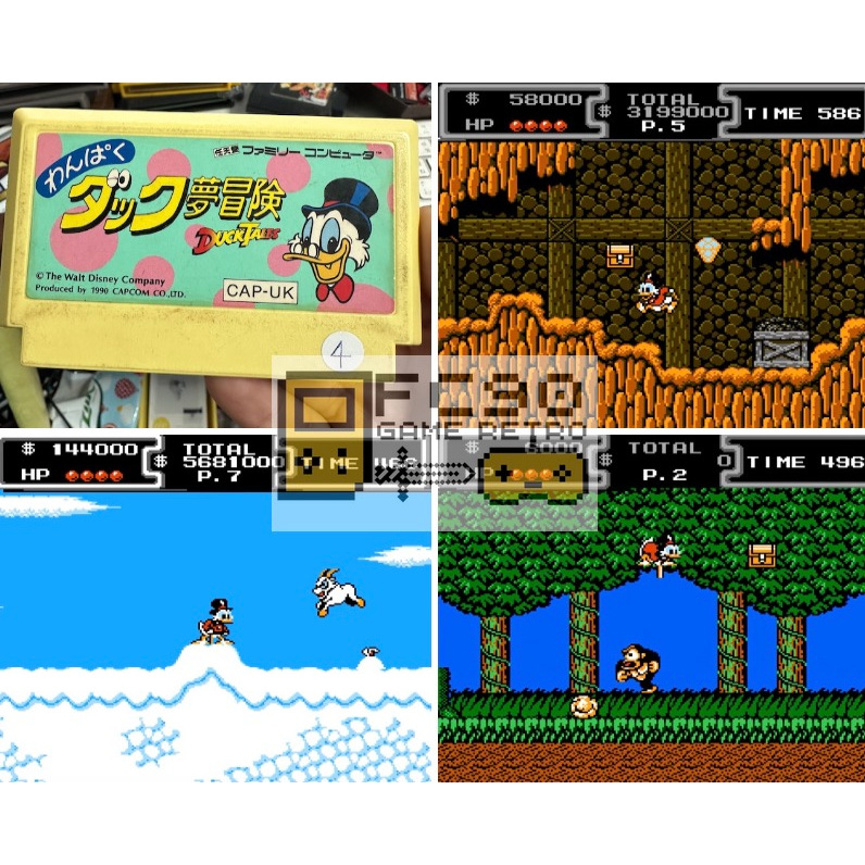 ตลับเกมดั๊กเทลส์ DuckTales [FC] จากทีมงานผู้สร้างเกมร๊อคแมน Rockman ตลับมือสอง สำหรับนักสะสมเกมเก่าย