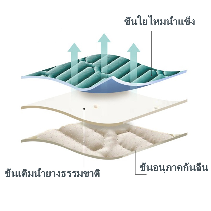 48 x 74cm ปลอกหมอนหนุน ปลอกหมอน ปลอกหมอนเดี่ยว ผ้ายางพาราเย็นสบาย สามารถซักด้วยเครื่องได้ ต้านจุลินทรีย์ Pillowcase ราคา ถูกที่สุด ดีลบีเคเค แกลเลอรีภาพที่ 5