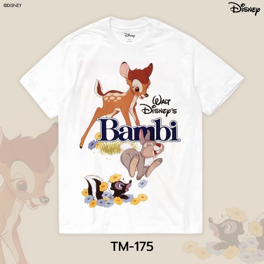 Power 7 Shop เสื้อยืดการ์ตูน "Bambi" ลิขสิทธิ์แท้ DISNEY (TM-175)