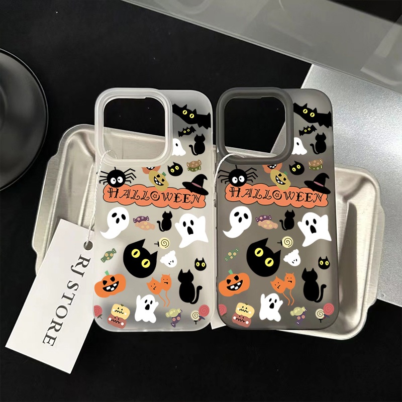 เคส ไอโฟน For iPhone 13 14 15 สากล เคสโทรศัพท์มือถืออะคริลิคใส ฮาโลวีนปาร์ตี้11 12 ProMax 7 8Plus X XSMax XR กันกระแทก ส