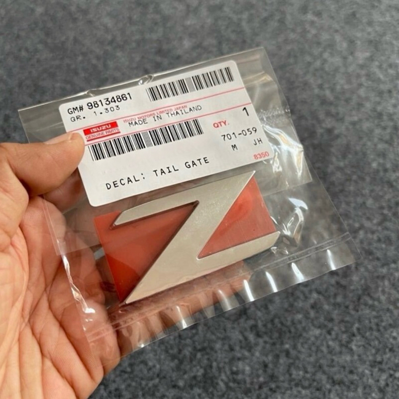 แท้ศูนย์ % โลโก้ Z D-MAX 2012-2019 ขนาด 6.5x3cm (MO-8-98134861-0)