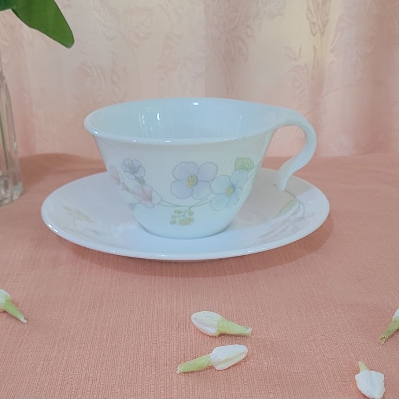ชุดถ้วยชา/กาแฟ corelle สินค้าญี่ปุ่น ใหม่ ราคาถูก