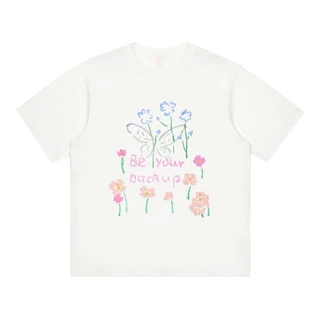 COD✅ (ส่งจากกรุงเทพ)BOOM Shop Flower step by step เสื้อโอเวอร์ไซต์ oversize เสื้อยืดผ้าคอตตอน cotton