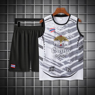 เสื้อแขนกุด ชุดเซ็ท Sport เสื้อยืด+กางเกง ชุดกีฬา ซับเหงื่อ …